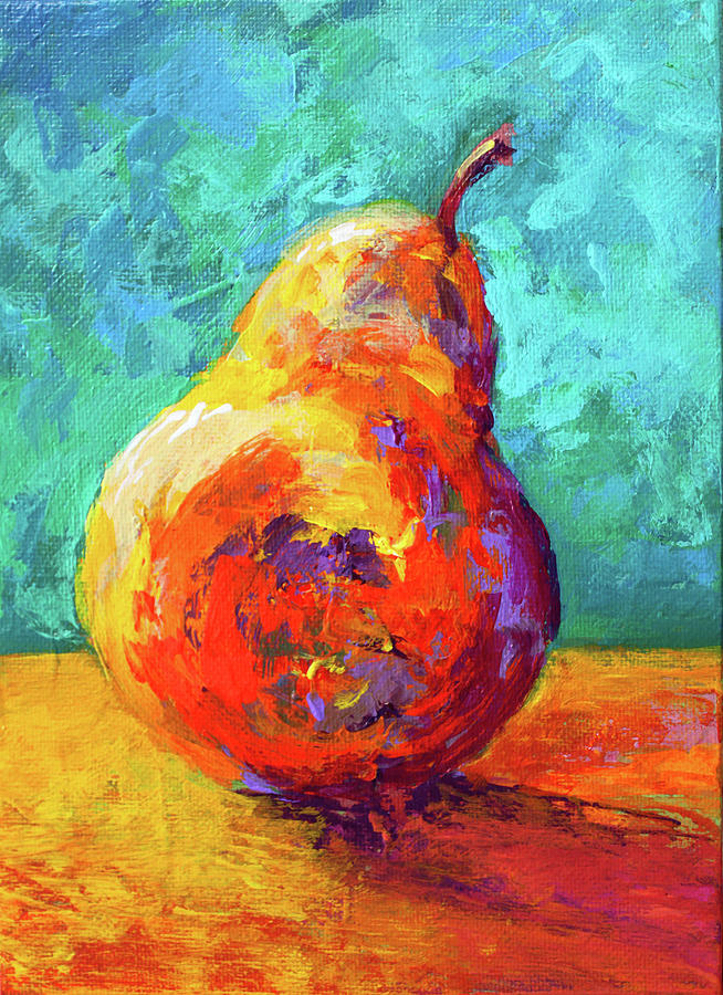 Pear Vi Painting by Marion Rose - Fine Art America