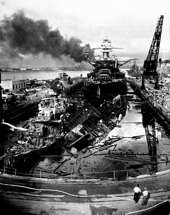 Ruins Photograph - Pearl Harbor by LIFE Picture Collection