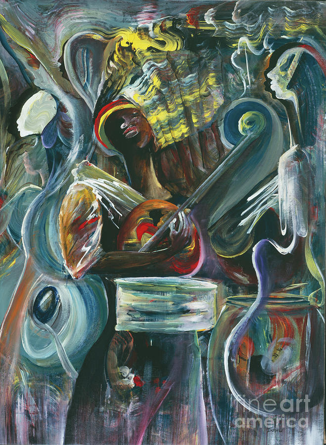 Musical Instrument Painting - Pearl Jam, 2008 by Ikahl Beckford