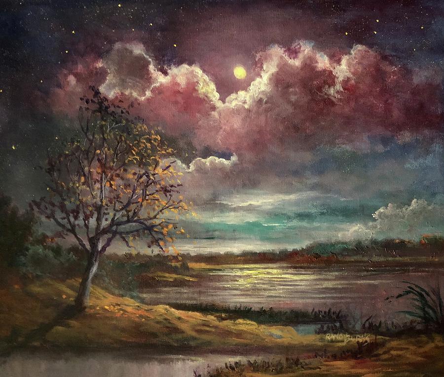 Pearl Of The Night Painting by Randy Burns