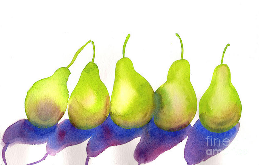 Pears Painting by Amy Stielstra