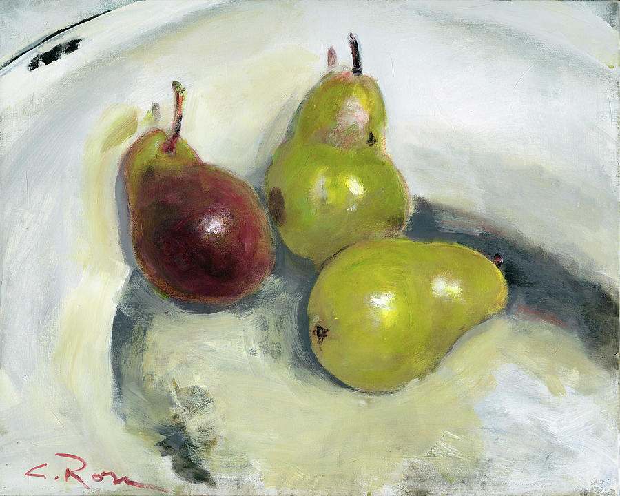 Pears Painting by Colleen Ross