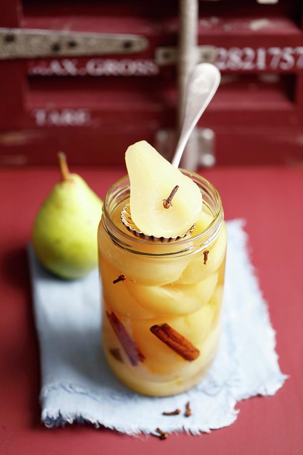Pears Pickled In Vinegar Photograph by Rua Castilho