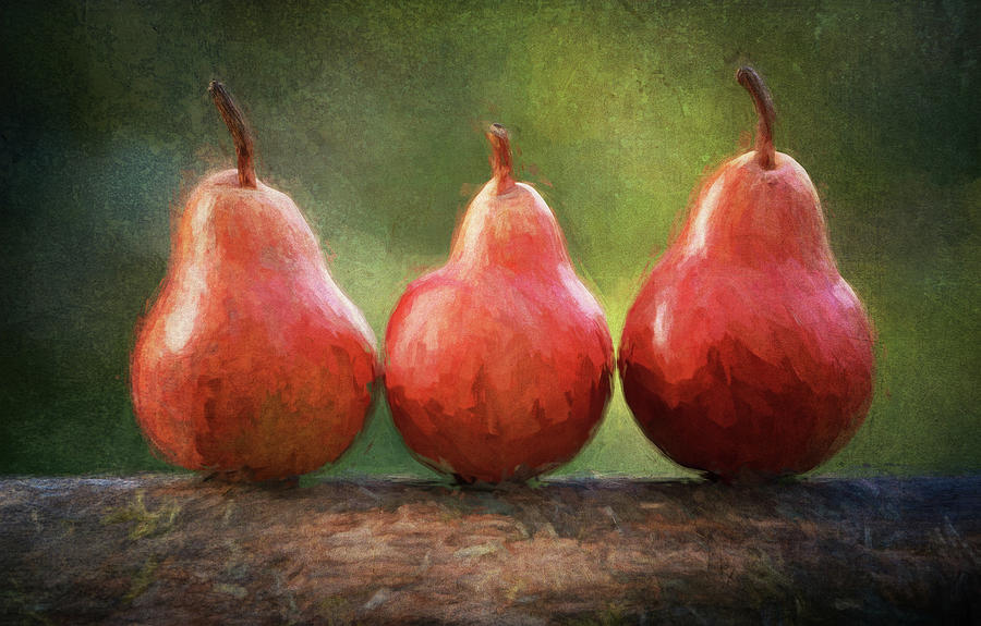 Pears Still Life Digital Art by Terry Davis