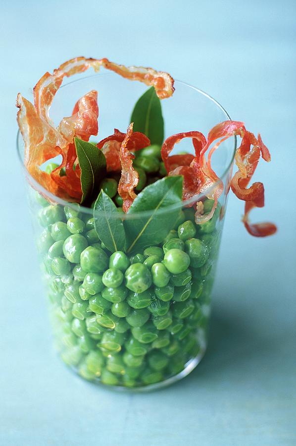 Peas, Bacon And Bay Leaves Photograph by Paquin