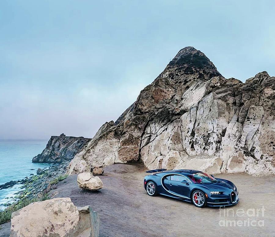 Pebble Beach feat. Bugatti Photograph by EliteBrands Co