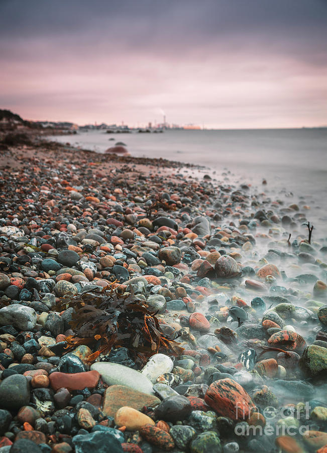 Pebbled beach landscape Photograph by Sophie McAulay