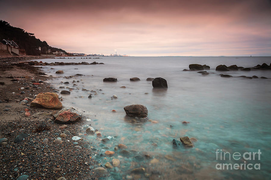 Pebbled beach landscape Sweden Photograph by Sophie McAulay