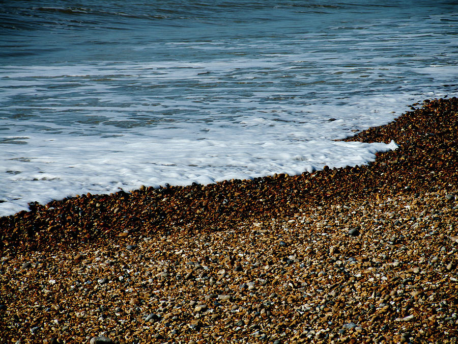 Pebbles and Sea ii Photograph by Helen Jackson
