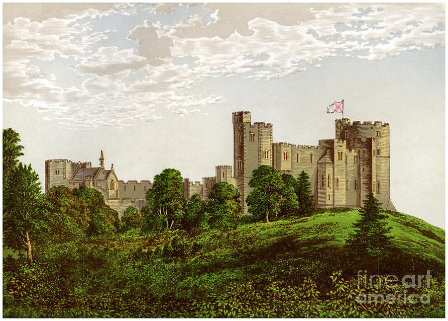 Peckforton Castle, Cheshire, Home Drawing by Print Collector