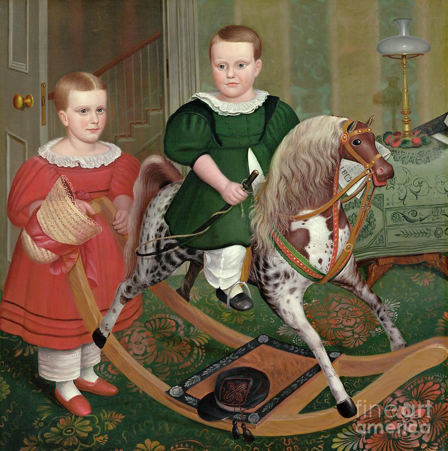 PECKHAM, HOBBY HORSE, c1840. Painting by Granger