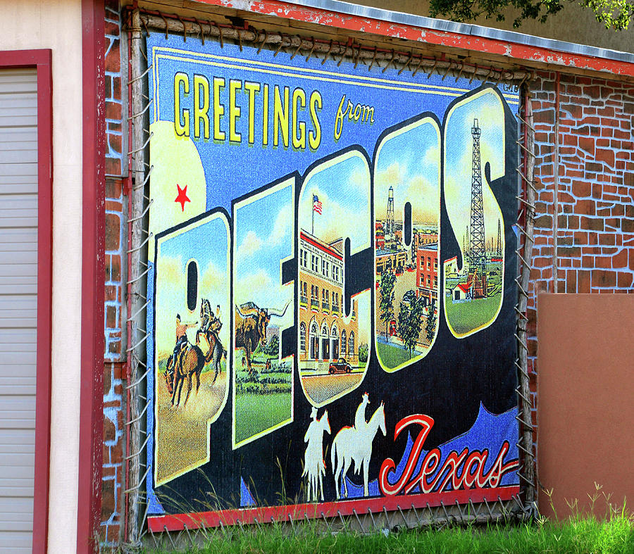 Pecos history postcard Photograph by David Lee Thompson