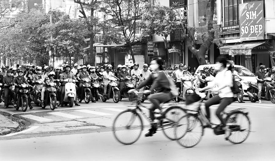 Vietnam Photograph - Peddel Faster ! by Wayne Pearson Vietnam Photograph - Peddel Faster ! by Wayne Pearson