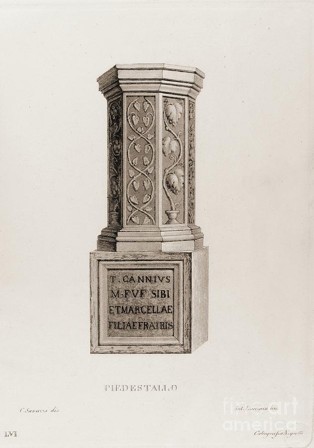 Pedestal Drawing by Rudy Bagozzi Pixels