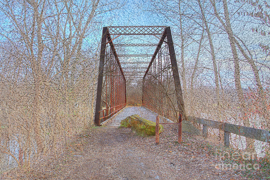 Pedestrian Bridge at Morse Mill Digital Art by Larry Braun Fine Art Pedestrian Bridge at Morse Mill Digital Art by Larry Braun Fine Art