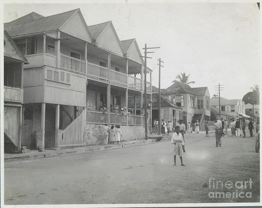 Pedestrians Near Post Office In Antigua Photograph by Bettmann
