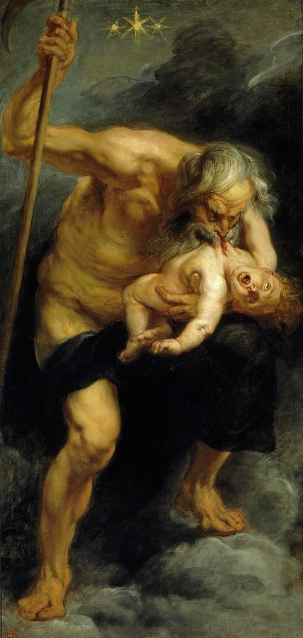 Pedro Pablo Rubens / Saturn devouring his son, 1636-1637, Flemish School. Painting by Peter Paul Rubens -1577-1640-