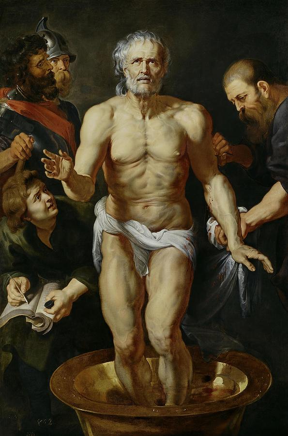 Pedro Pablo Rubens -Workshop of- / The Death of Seneca, 1612-1615, Flemish School. Painting by Peter Paul Rubens -1577-1640-
