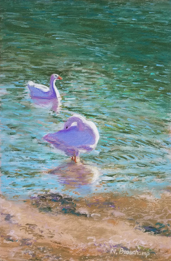 Peek a Goose Pastel by Nancy Beauchamp