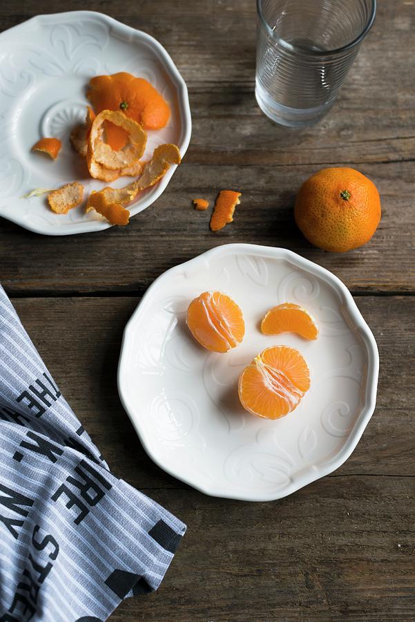 Peeled Mandarins Photograph by Sarka Babicka