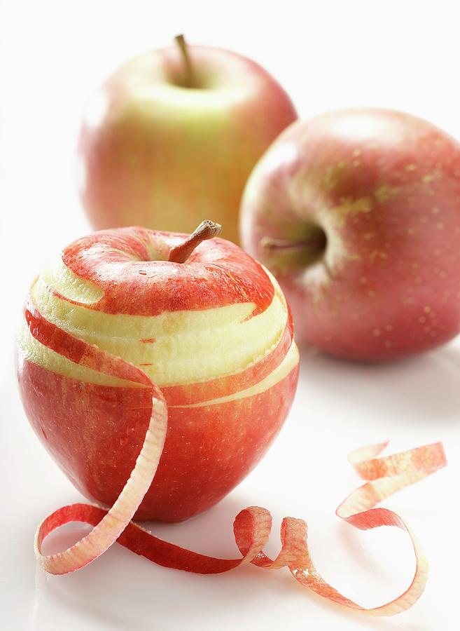 Peeling Apples Photograph by Langot