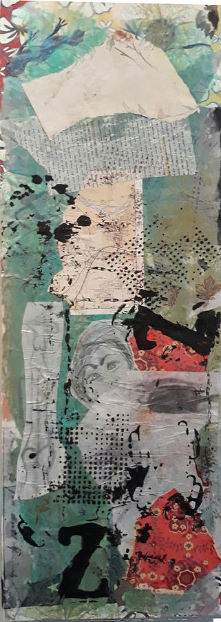 Peeling Paper I  Mixed Media by Cathy Anderson