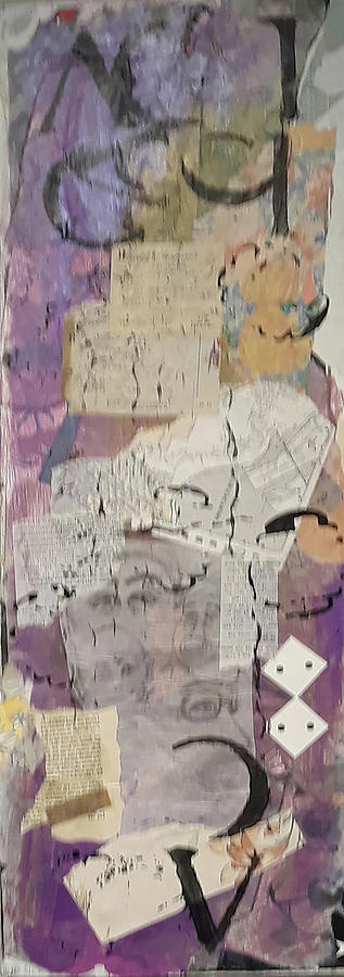 Peeling Paper II  Mixed Media by Cathy Anderson