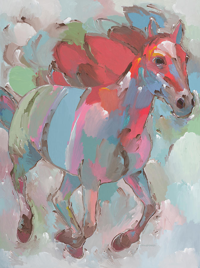 Pegasus Painting - Pegasus by Hooshang Khorasani