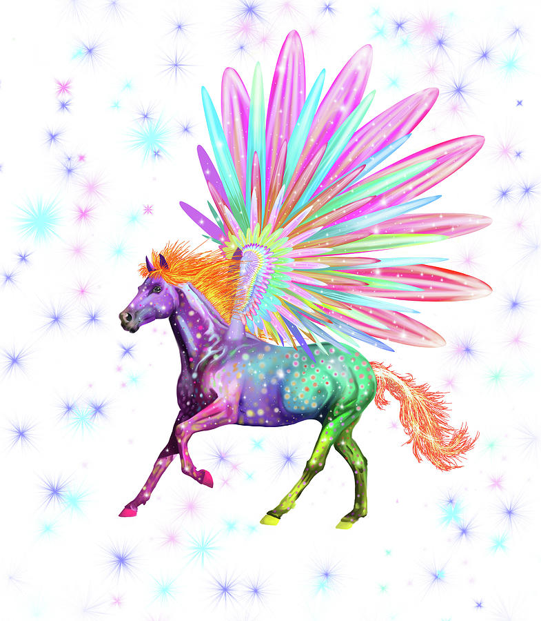Pegasus Painting - Pegasus by Stephanie Analah