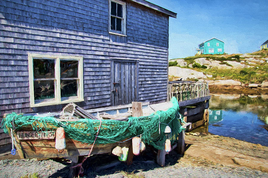 Peggys Cove - Hunger and Thirst Digital Art by Peggy Collins