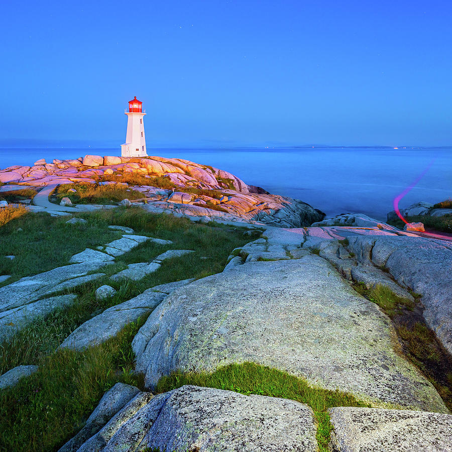 Peggy's Cove Lighthouse In Nova Scotia Digital Art by Pietro Canali ...