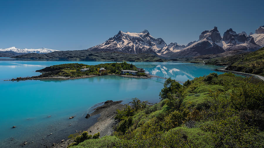 Chile Photograph - Pehoe Lake by Claudio Spinelli