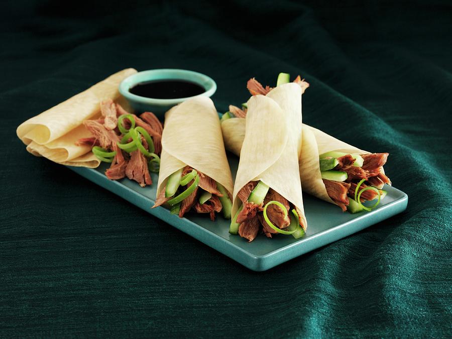 Peking Duck With Pancakes And Hoisin Sauce china Photograph by Frank Adam