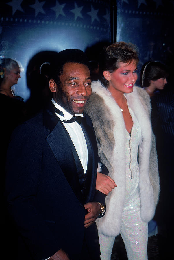 Sports Photograph - Pele and Xuxa At AFI Event by Dmi