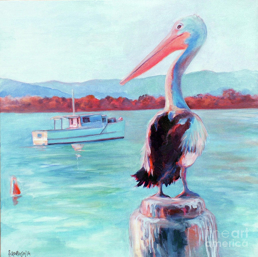 Pelican, 2014 Painting by Ekaterina Mortensen