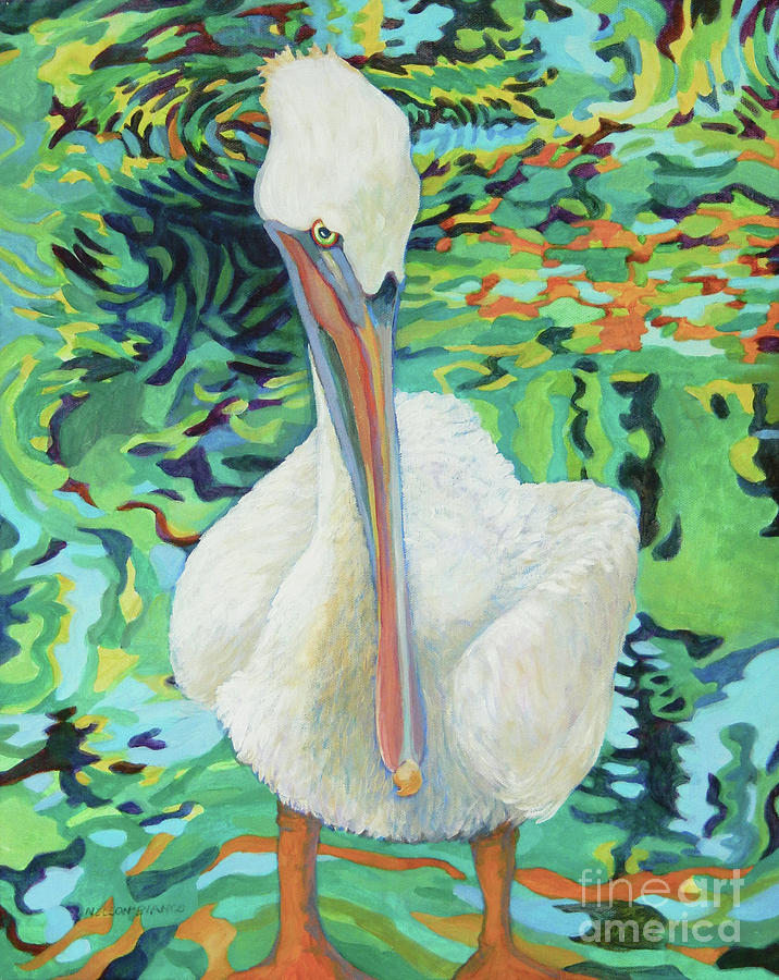 Pelican RALPH Painting by Sharon Nelson-Bianco