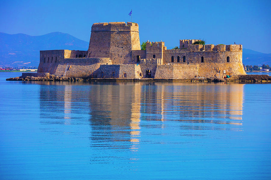 Peloponnese, The Bourtzi Castle Digital Art by Olimpio Fantuz - Fine ...