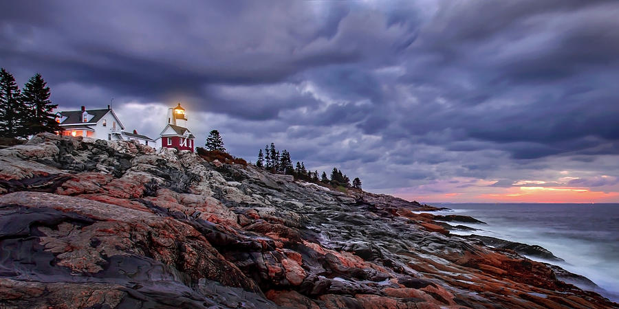 Pemaquid Lightnouse Morning Photograph by Harriet Feagin