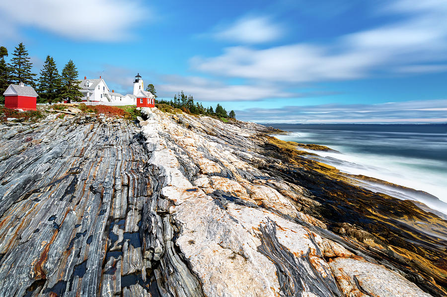 Pemaquid Point Light in Maine Photograph by Mihai Andritoiu