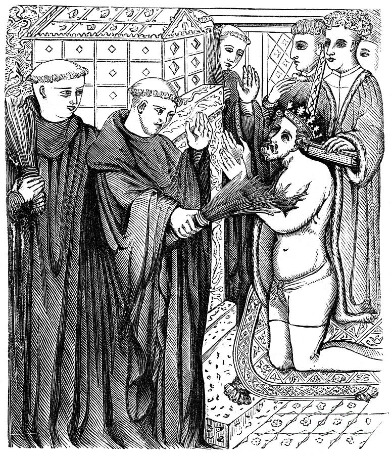 Penance Of Henry Before The Shrine Drawing by Print Collector