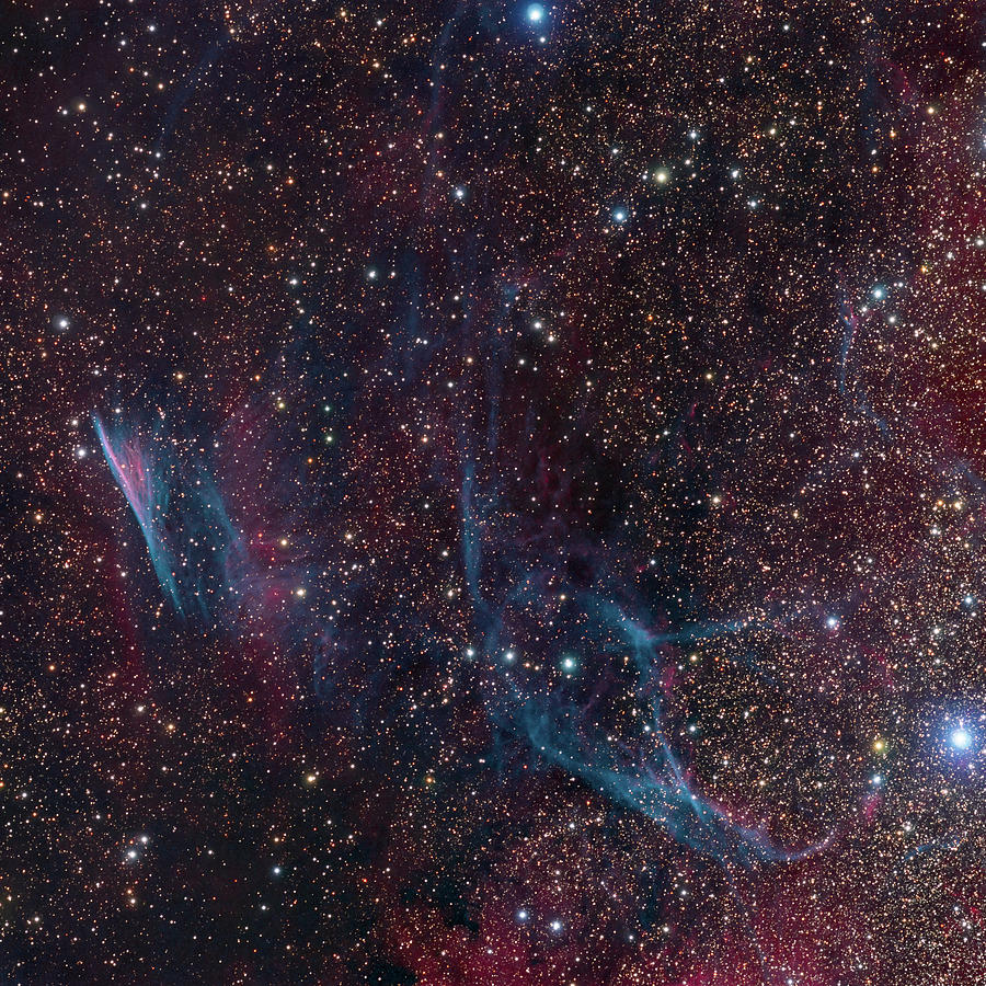 Pencil Nebula And Cirrus In Vela Photograph by Image By Marco Lorenzi, Www.glitteringlights.com