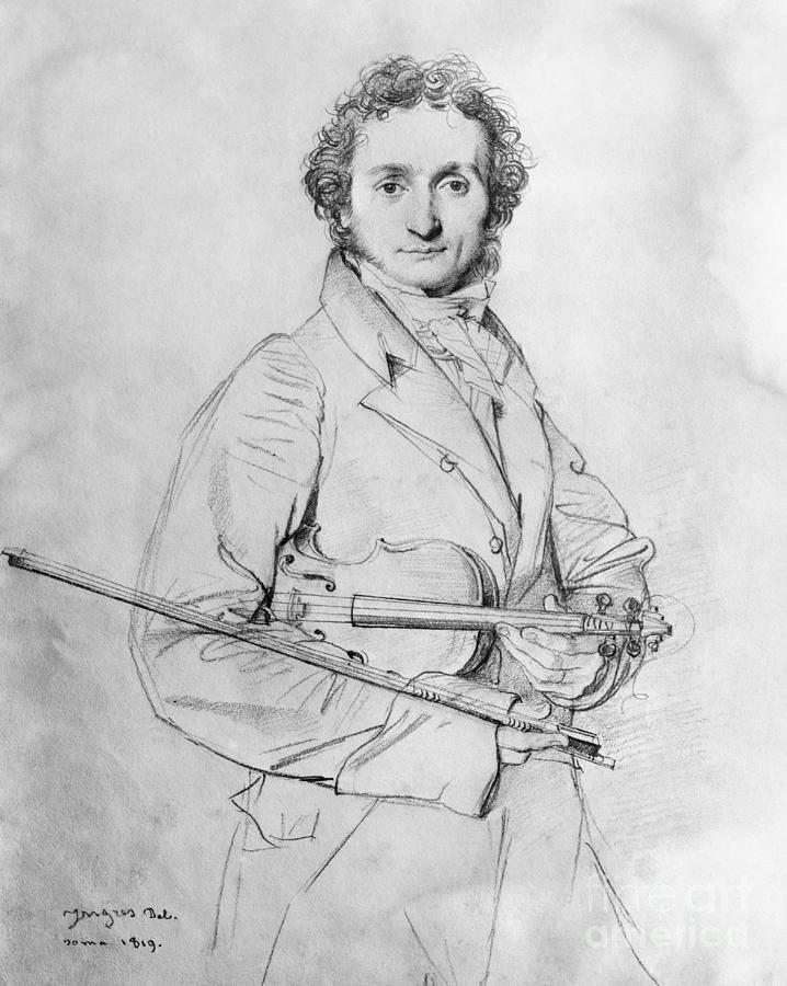 Pencil Sketch Of Niccolo Paganini Photograph by Bettmann