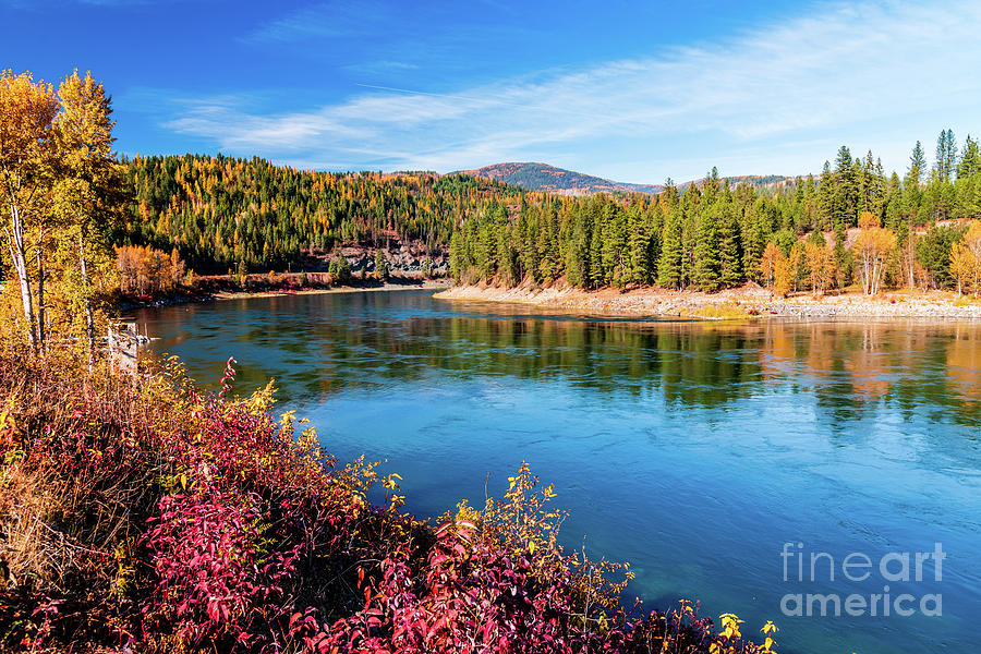 Pend Oreille River at Box Canyon Dam Near Ione, Washington, USA ...