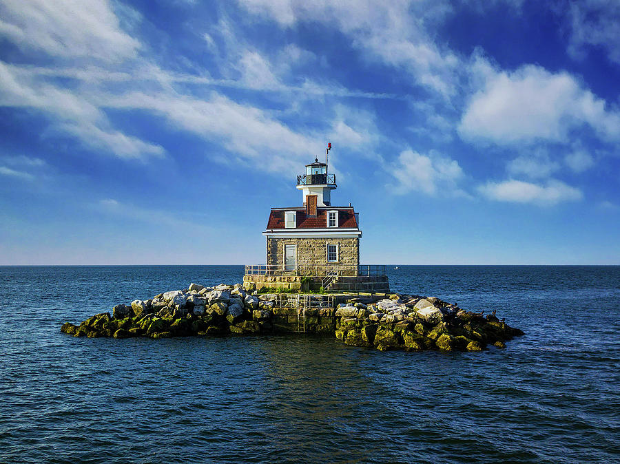 Penfield Reef Lighthouse Frontal Photograph