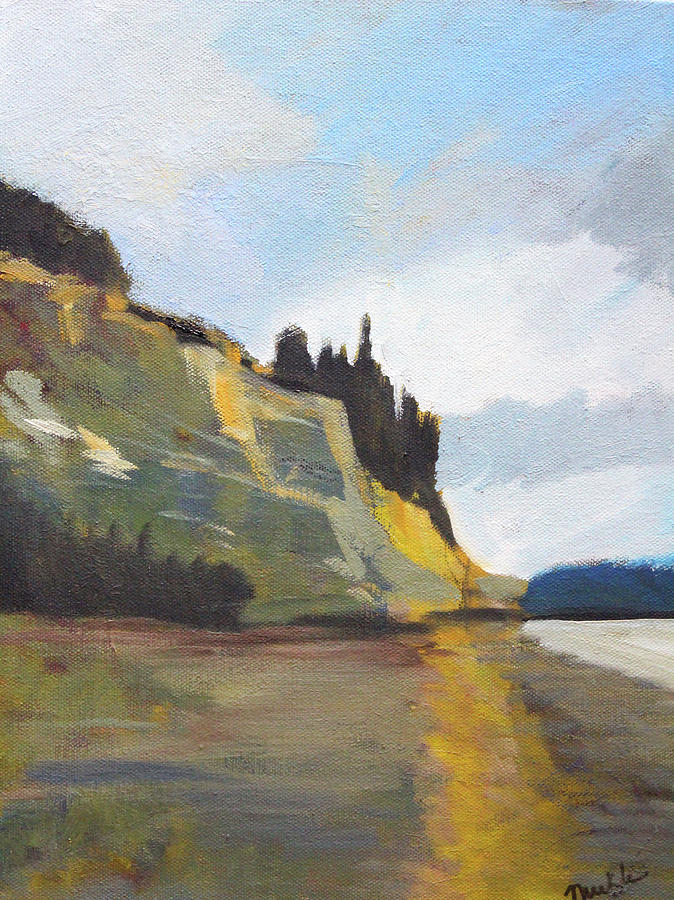 Peninsula Landscape Painting by Nancy Merkle