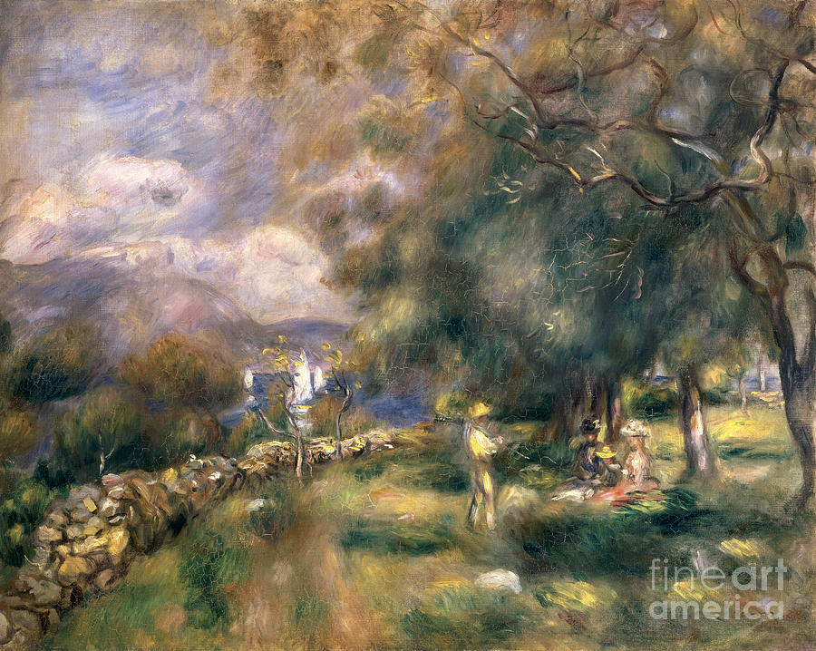 Peninsula Of Saint-jean, 1888 Painting by Pierre Auguste Renoir