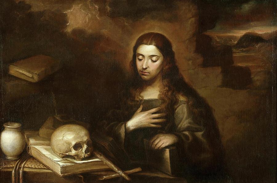 Penitent Magdalene. Second half of the XVII century. Oil on canvas. Painting by Mateo Cerezo -1637-1666-
