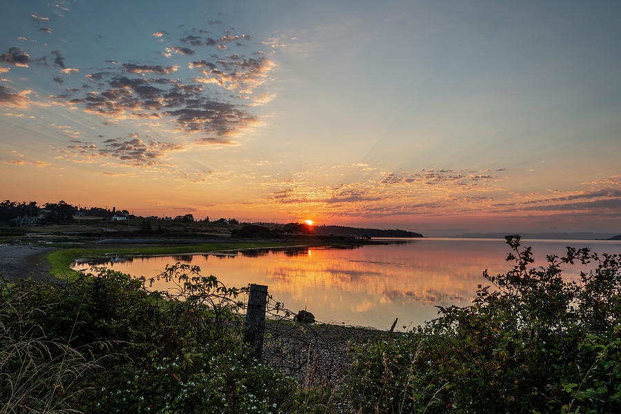 Penn Cove Sunrise Photograph by Bob VonDrachek
