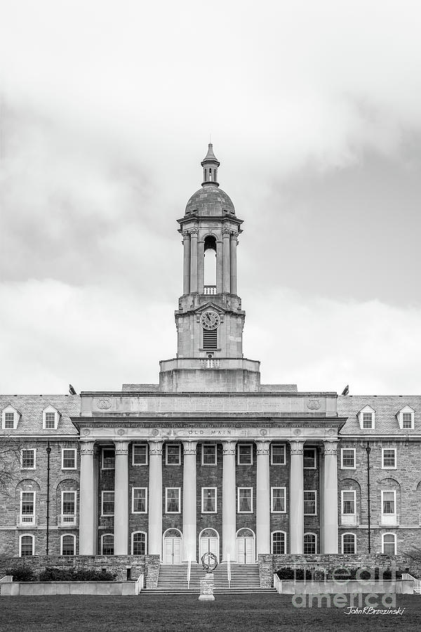 Penn State University Old Main Vertical  Photograph by University Icons