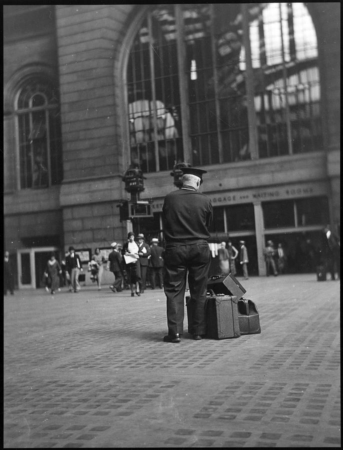 Penn Station Porter Photograph by The New York Historical Society